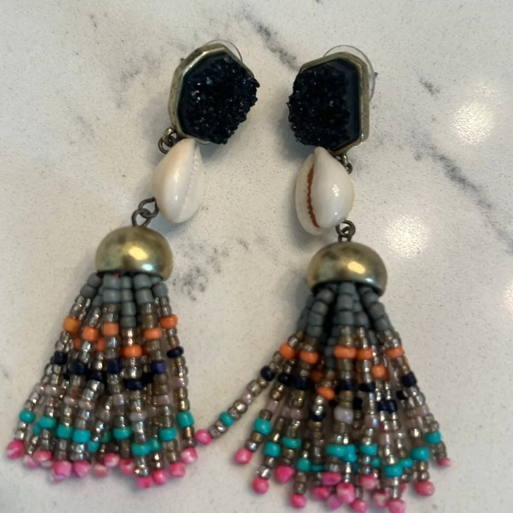 Baublebar bead seed tassel earrings - Picture 3 of 4